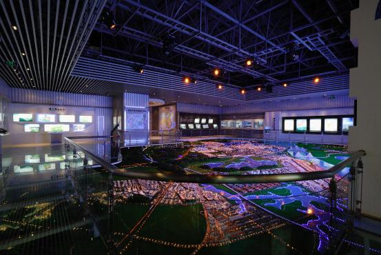 岳阳城市规划沙盘全景效果图