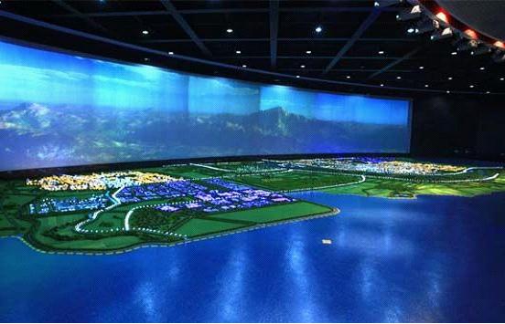 湖南省科技馆多媒体沙盘展区