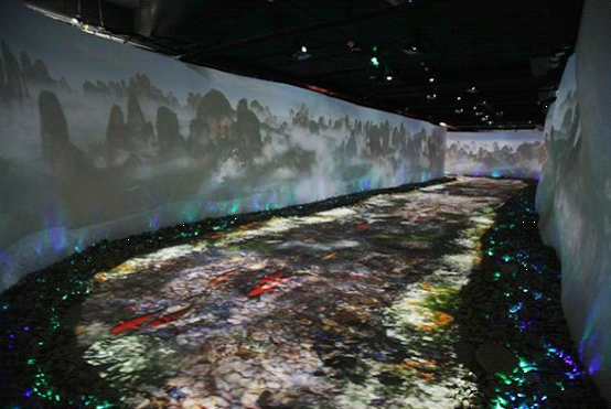 中国大鲵生物科技馆互动地面展示